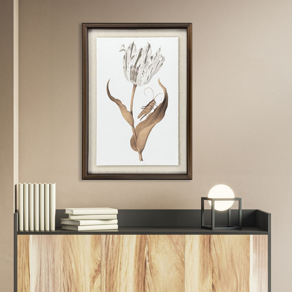 Gilded Tulip, Elegance Framed Art