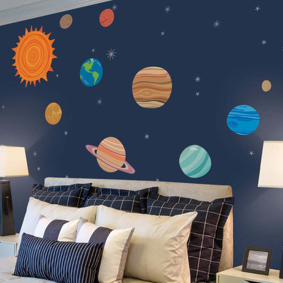Planets Vinyl Wall Stickers, 41-Piece Set