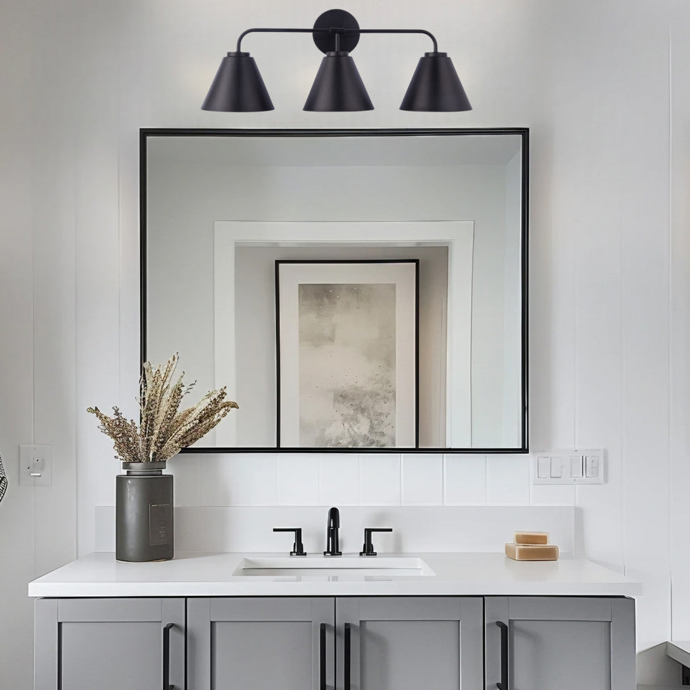 3-Light Modern Gold Vanity Light
