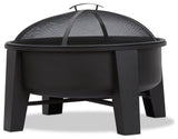Real Flame Forsyth Wood-Burning Iron Fire Pit in Black