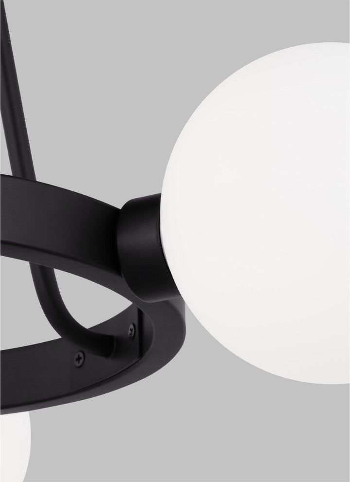 Clybourn Three Light Chandelier, Midnight Black