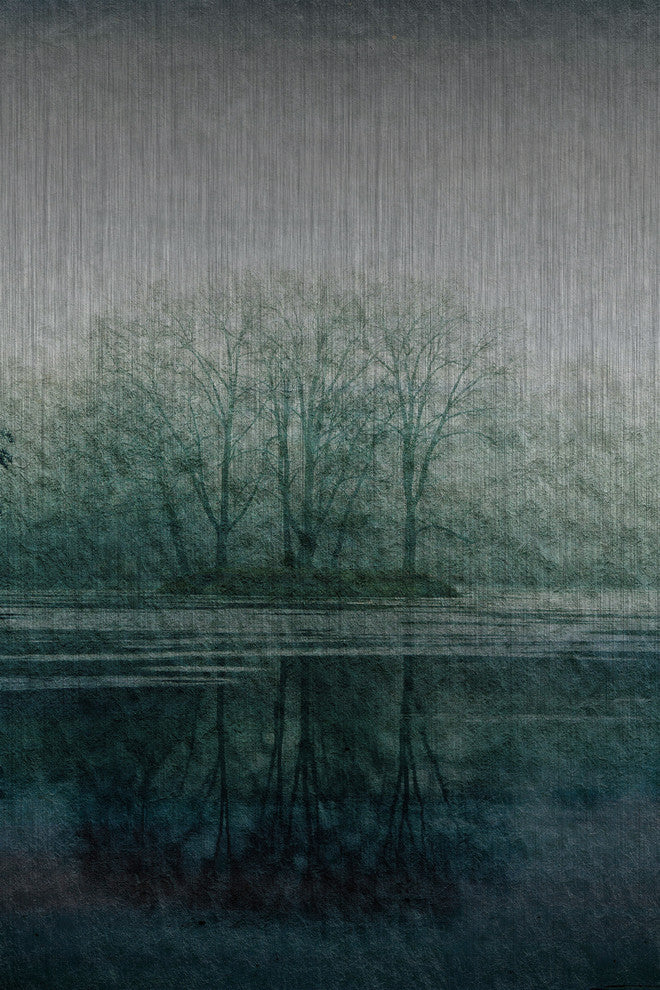 "Apple Lake" UV Ink Print on Brushed  Aluminum, 40"x60"