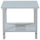 Orlando Plastic Wood End Table, White