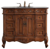 Elegant Lighting VF38842 Oakland 42" - Teak