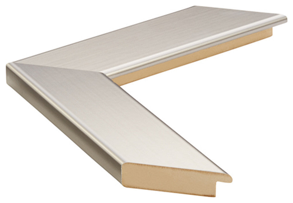 Meade Framed Wall Mirror, Silver, 28"x54"