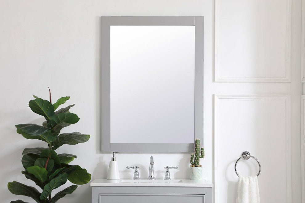 Anderson Rectangle Vanity Mirror 27", Gray