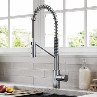 Kraus KPF-2631CH Oletto Single Handle Pull Down Commercial Kitchen Faucet Chrom