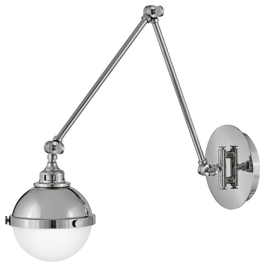 Hinkley Fletcher 1-Light Medium Wall Sconce 4832PN, Polished Nickel