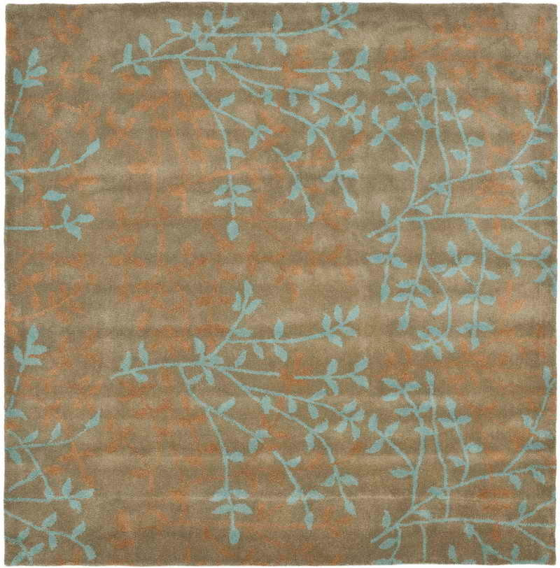 Safavieh Soho Soh733D Floral Rug, Light Brown/Multi, 6'0"x6'0" Square
