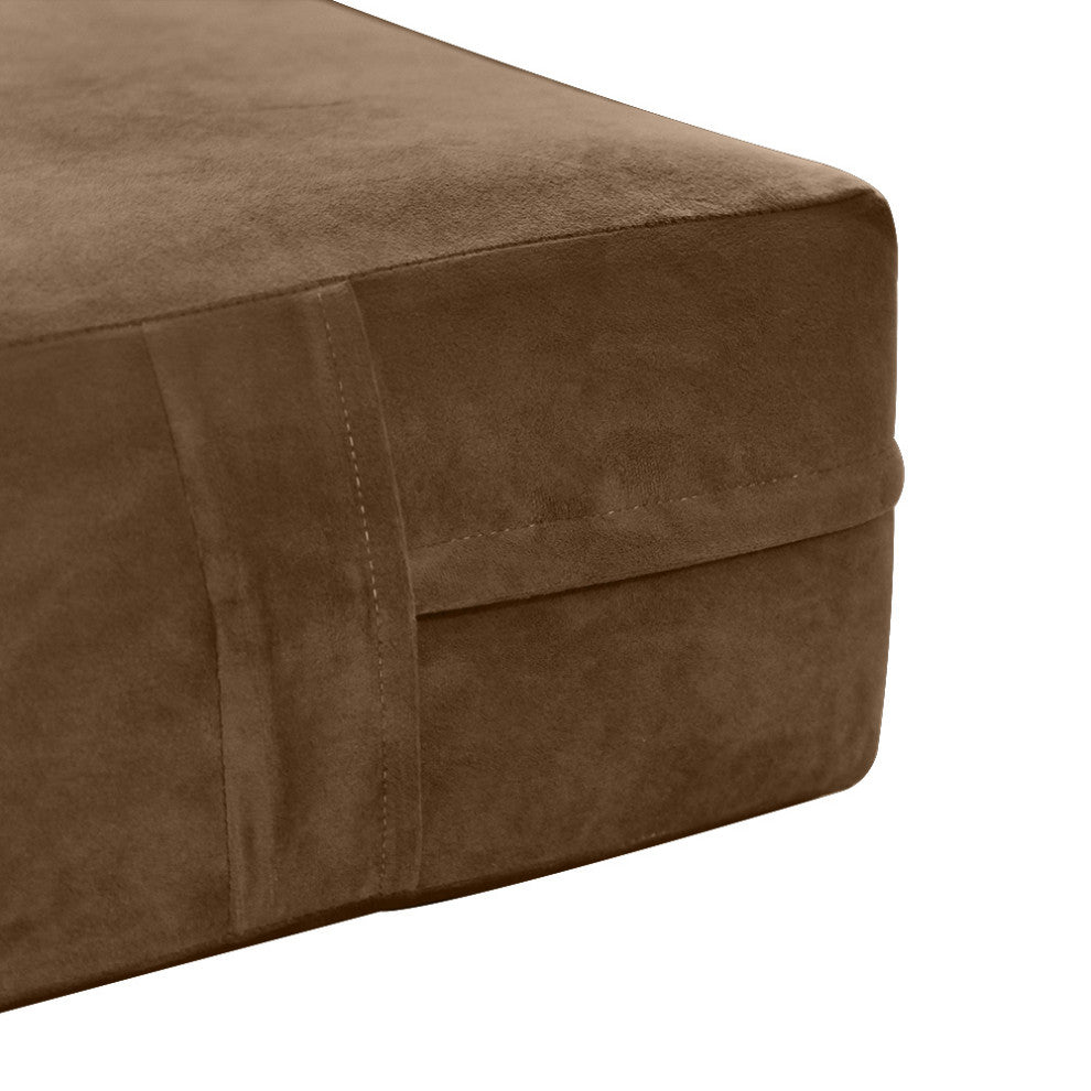 Knife Edge 6" Twin-XL 80x39x6 Velvet Indoor Daybed Mattress |COVER ONLY|-AD308