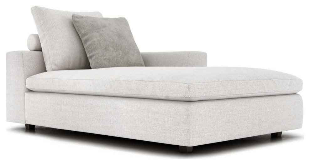 Lucerne Modular Chaise, Ashen Fabric, Ashen Fabric, Ch-Right