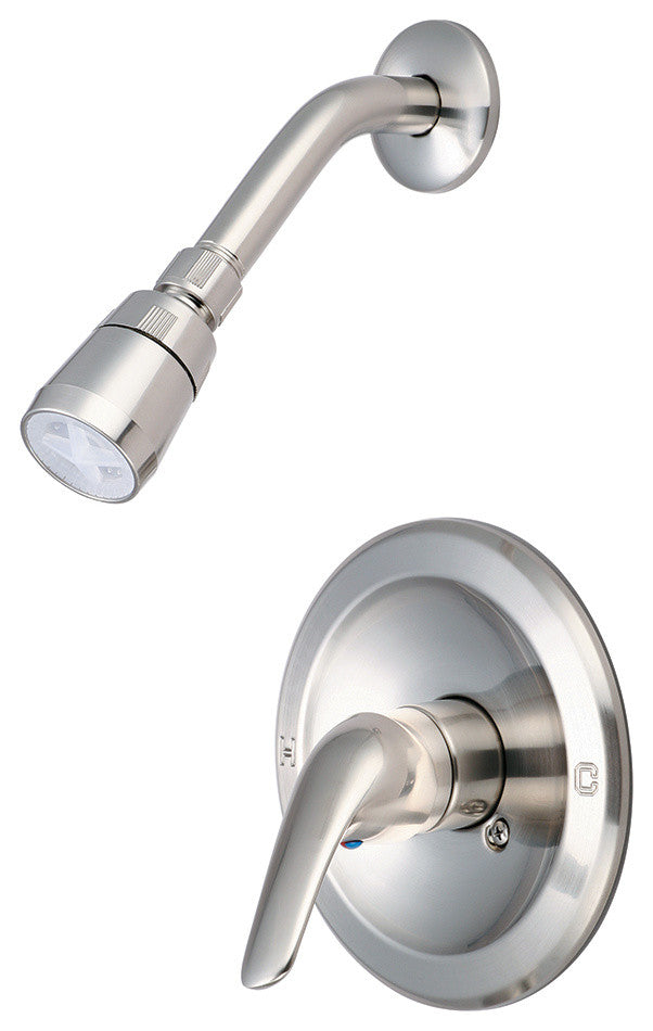 Elite Single Handle Shower Set, PVD Brushed Nickel
