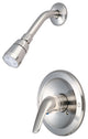 Elite Single Handle Shower Set, PVD Brushed Nickel