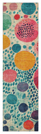 Machine Washable Indoor/Outdoor Chantille ACN1895 Teal 2'3" x 7'6" Runner Rug