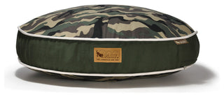 Round Bed Camouflage, Green, Small