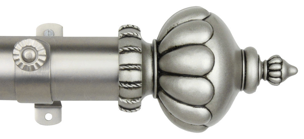 Imperial Curtain Rod, Satin Nickel, 48"-84"