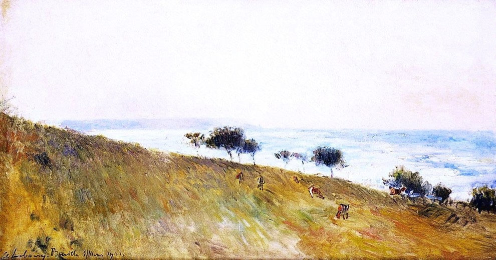 Albert Lebourg View of Berville-sur-Mer, Gallery Wrapped Canvas Print, 15"x30"