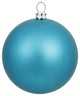 Vickerman 12" Turquoise Matte Ball Ornament