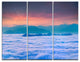 "Sea of White Fog and Mountains" Photo Canvas Print, 3 Panels, 36"x28"