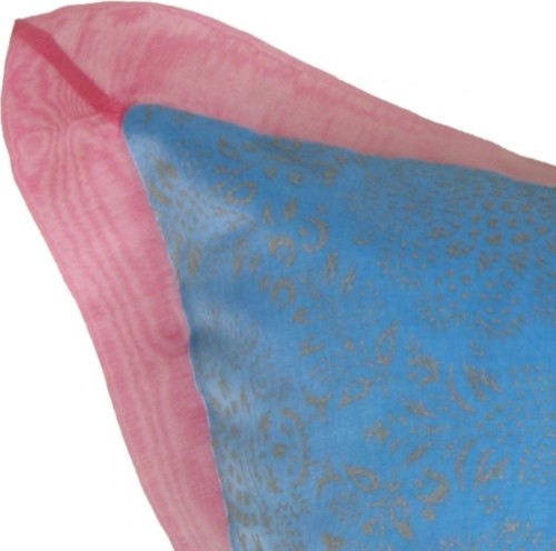 Pillow Decor, Bohemian Blue Pillow, 16"x16"