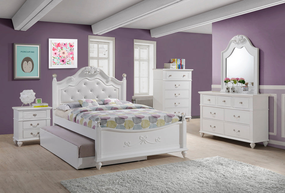 Annie Full Platform 6-Piece Bedroom Set With Storage Trundle
