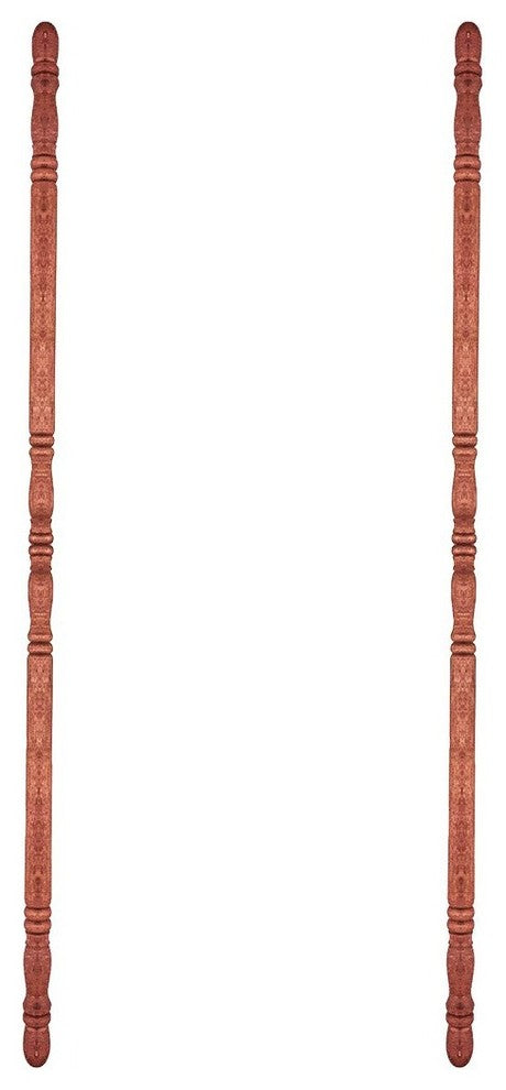 Hardwood Corner Guard 39-1/2" H x 1" Dia. 90 Degree Notch Pack of 2
