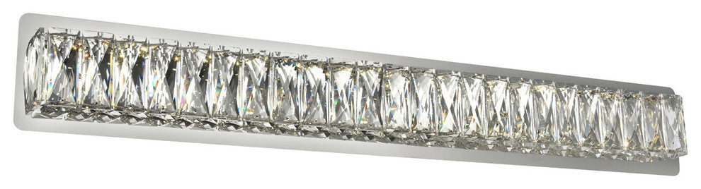 Monroe Integrated LED Chip Light Chrome Wall Sconce