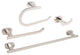 Moscow Series Polished Nickel Bathroom 4 Piece Accessory Set (18)