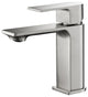 KIBI Mirage Single Handle Bathroom Faucet, Brush Nickel, Without Drain