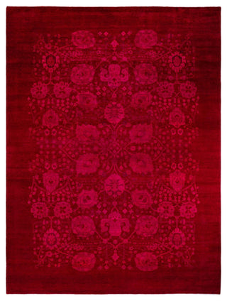 Overdyed, One-of-a-Kind Hand-Knotted Area Rug Pink, 10'2"x13'6"
