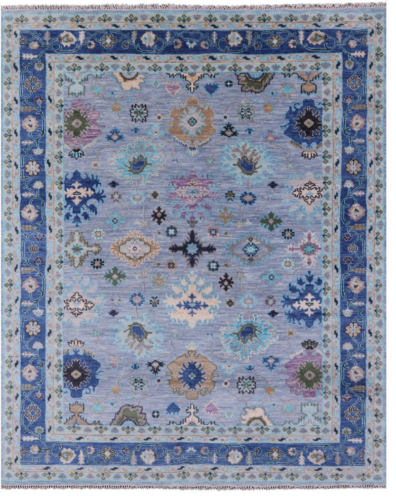 8' 2" X 10' 0" Turkish Oushak Hand-Knotted Wool Rug - Q13608