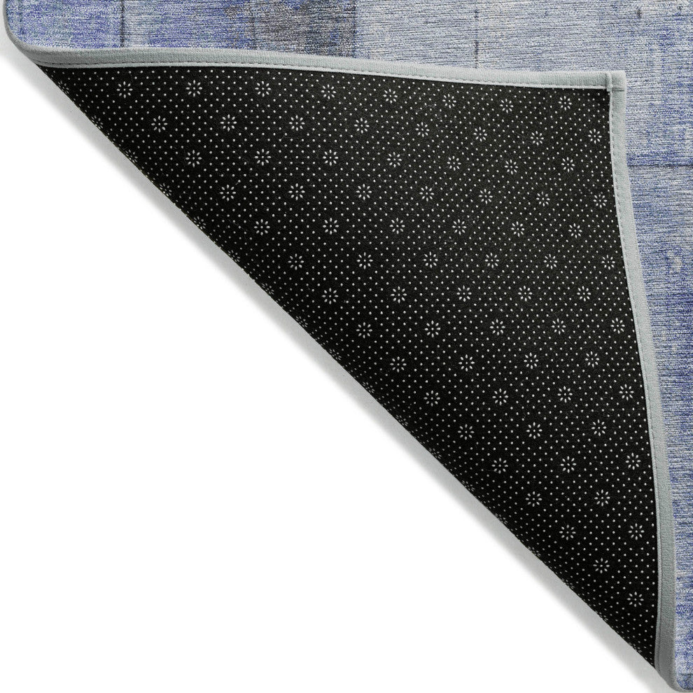 Machine Washable Indoor/Outdoor Chantille ACN1876 Denim 2'6" x 3'10" Rug