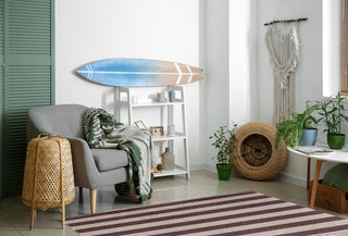 Stripes Americana Chenille Area Rug, Red, 4'x6'