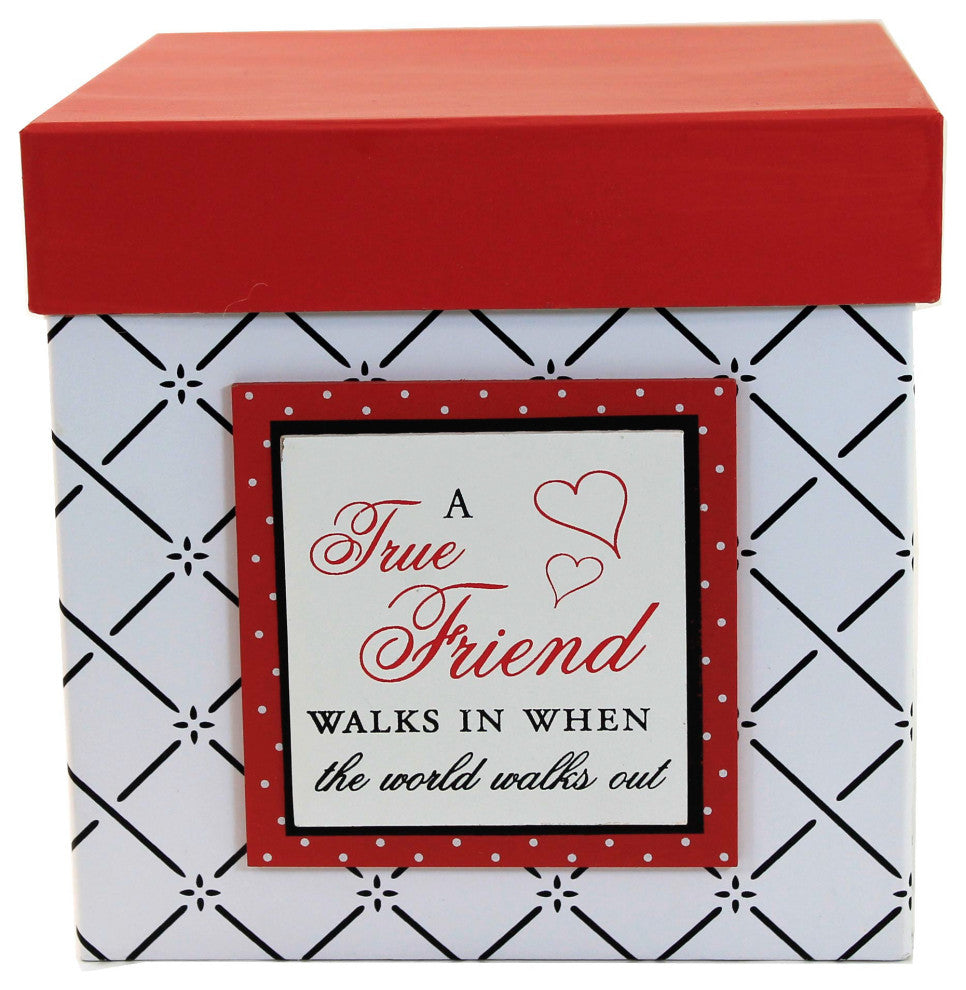 Home Decor Red White & Black Nesting Boxes Paper Decorative Storage 12120A