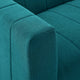 Bartlett Upholstered Fabric Left-Arm Chair Teal