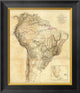 "South America, 1814" Framed Canvas Giclee by Aaron Arrowsmith, 17x20"