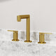 VIGO Sterling 7" H 2-Handle Widespread Bathroom Faucet, Matte Brushed Gold