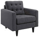 Gray Empress Sofa, Loveseat and Armchair Set of 3