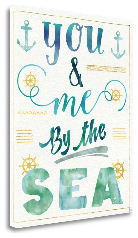 "Coastal Words II" By Jess Aiken, Giclee Print on Gallery Wrap Canvas