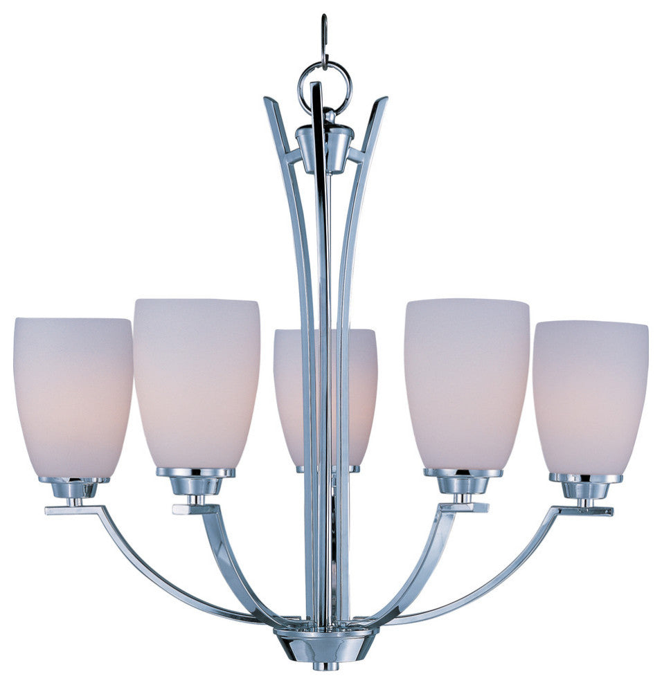 Maxim Lighting Rocco 5-Light Chandelier in Polished Chrome - 20025SWPC