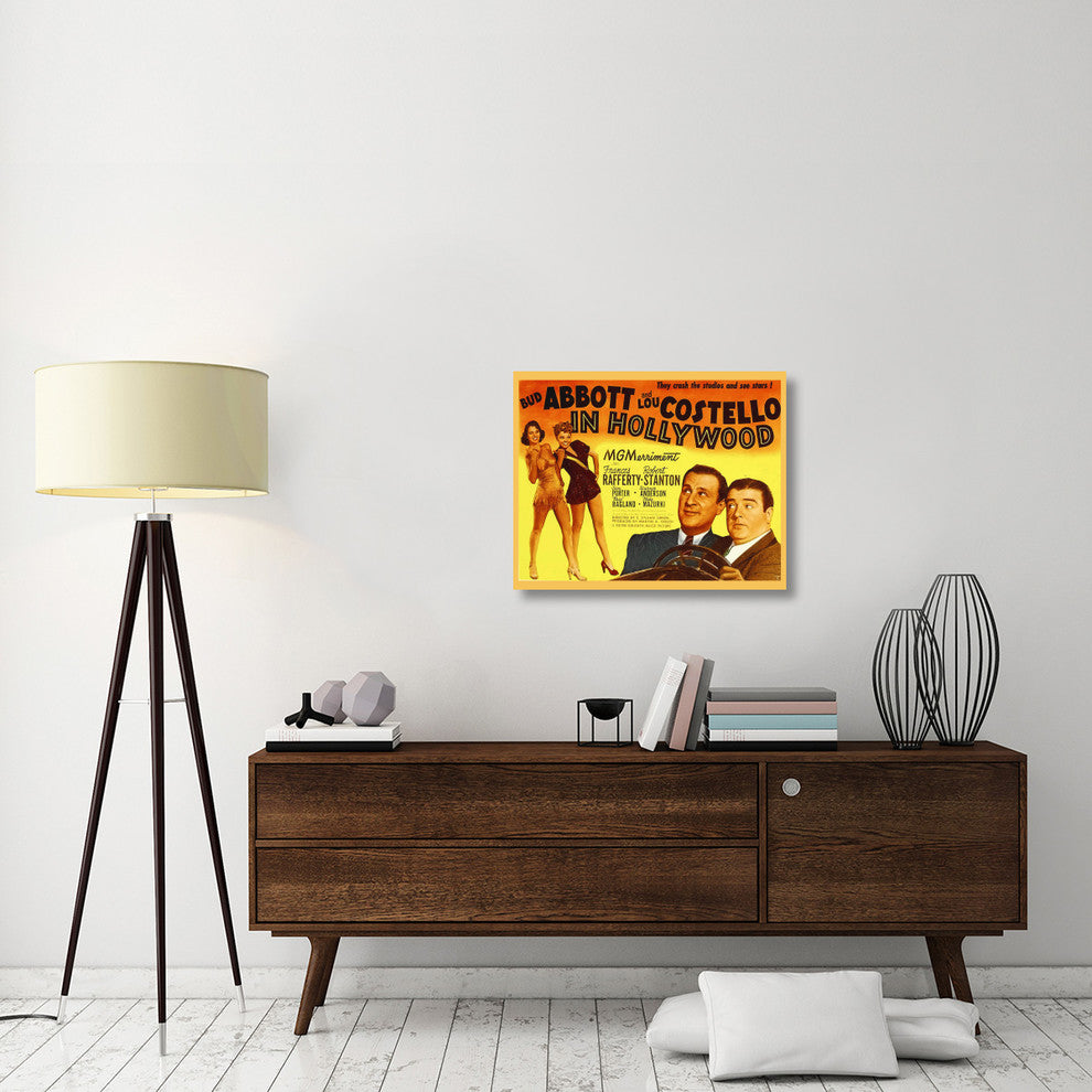 "Abbott & Costello - In Hollywood" Canvas Giclee, 30"x24"