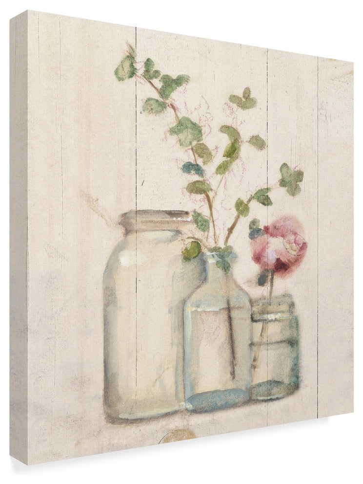 "Blossoms on Birch IV" by Cheri Blum, Canvas Art, 24"x24"