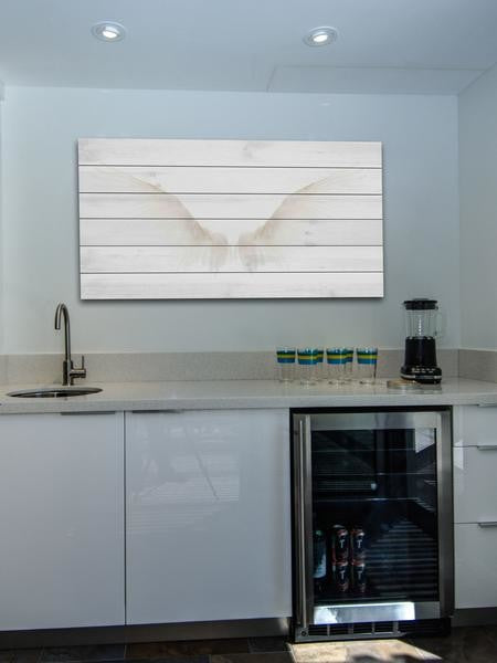 "White Wings" Framed Painting Print, 24"x16"