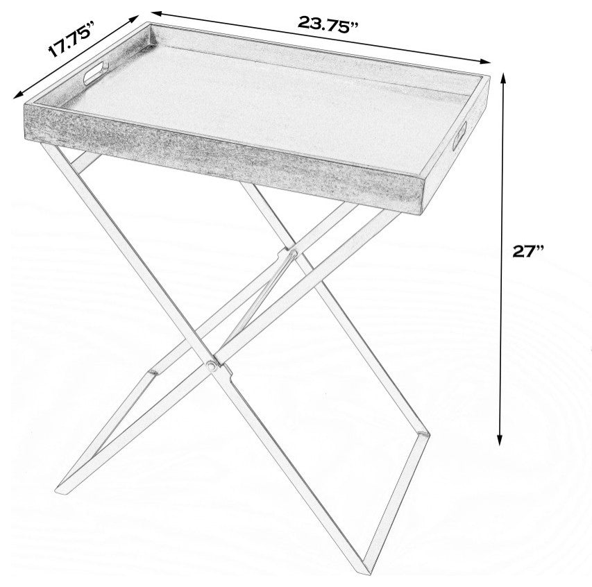 Emma Cross Legs Tray Table