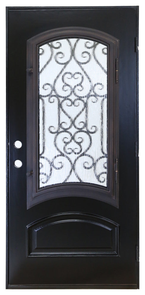 Forever Doors, Exterior Front Entry Composite Door AR07C, 36"x80", Left H