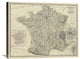 "France, 1861" Stretched Canvas Giclee by Alexander Keith Johnston, 30"x24"