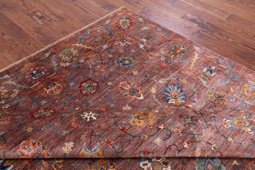 6' 10" X 10' 1" Hand Knotted Persian Tabriz Wool Rug - Q12200