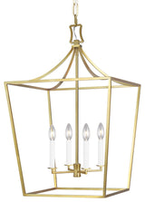 Southold Medium Lantern, Burnished Brass