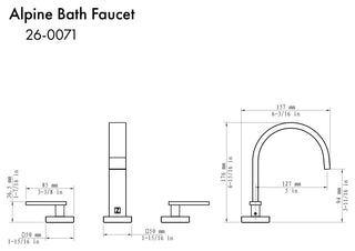 ZLINE Bliss Bath Faucet in Chrome (BLS-BF-CH)