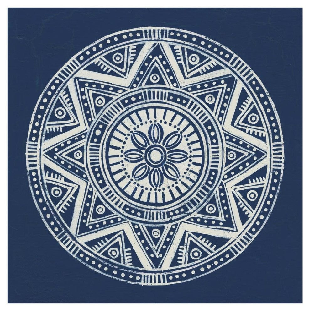 "Seville I Dark Blue FB" Digital Paper Print by Kathrine Lovell, 26"x26"